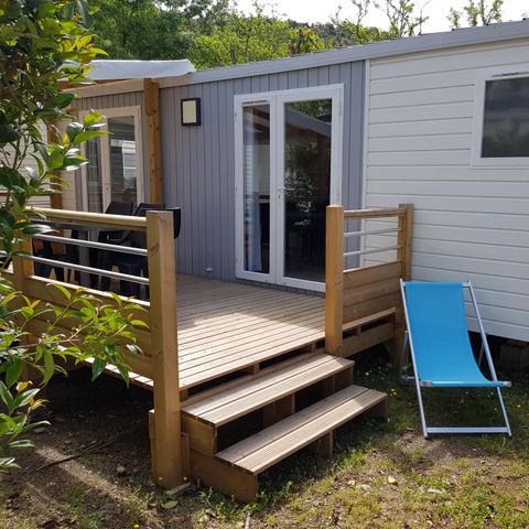 Stacaravan 5 personen - Comfort bungalow voor 5 personen (ca. 25m²)