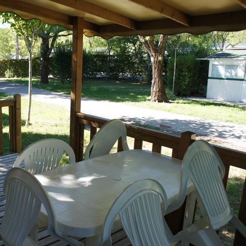 Stacaravan 5 personen - Comfort stacaravan + 4/5 personen (ca. 32m²)