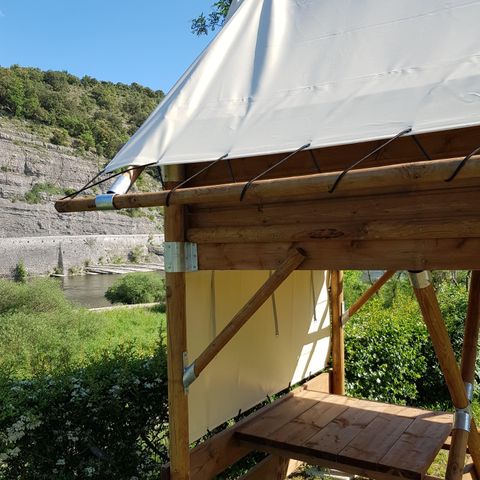 Safaritent 2 personen - Bivak Comfort Tent 6m² 1 kamer 1/2 pers