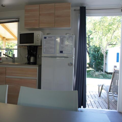 Stacaravan 5 personen - 4/5-persoons stacaravan Premium (ca. 32m²)