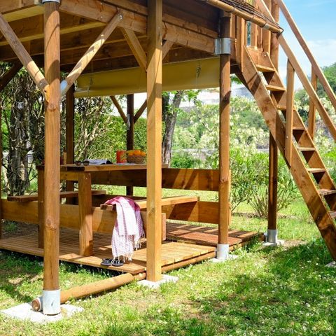 UNIEKE ACCOMMODATIE 2 personen - Bivak+ tent 6m² 1 slaapkamer terras en koelkast 2 personen
