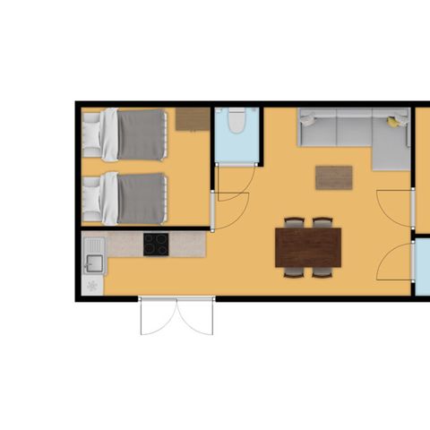 Stacaravan 4 personen - Magnolia