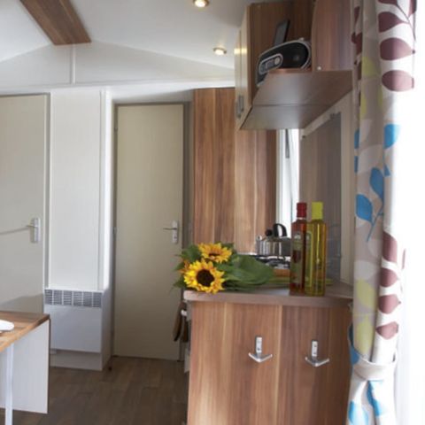 Stacaravan 5 personen - Classic | 2 slaapkamers | 5 pers. | Terras met verhoogd dak, niet overdekt | Airconditioning.