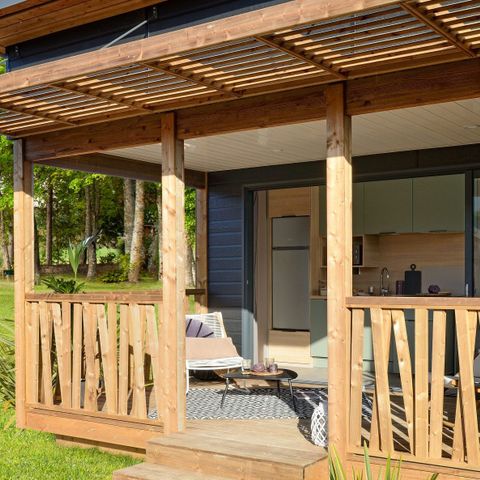 Chalet 4 personen - Luxe FABRE 4 pers. 2 slaapkamers. 2 badkamers. 1/4 pers. (optioneel privé jacuzzi)