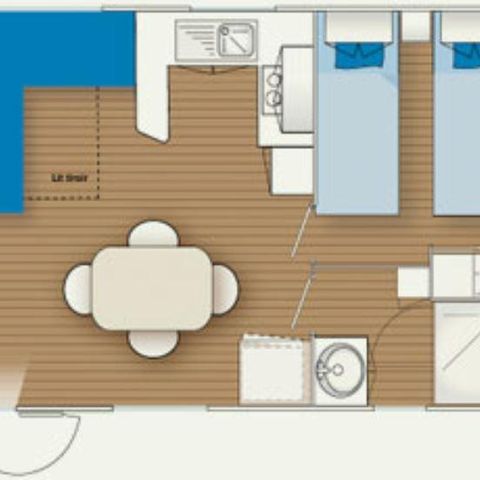 Stacaravan 4 personen - MH2 FLORES PLUS 32 m²