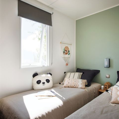 Stacaravan 6 personen - Premium 6 personen 3 kamers 31m² - stacaravan