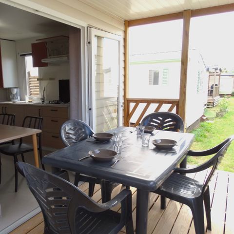 Stacaravan 6 personen - 4/6 personen 2 slaapkamers, 27m2 categorie 2