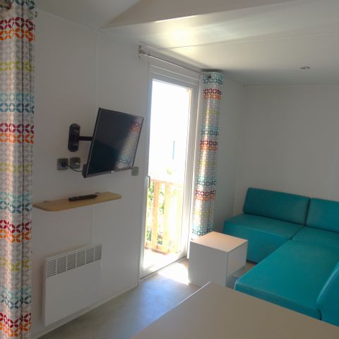 Stacaravan 6 personen - 4/6 personen 2 slaapkamers, LUXE en vijverzijde, 31m2 categorie 4