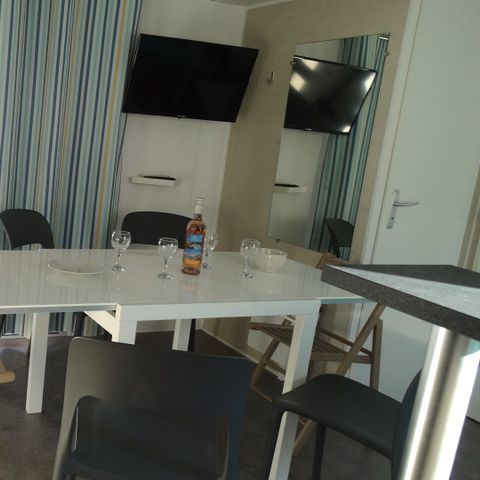 Stacaravan 6 personen - 3 slaapkamers, LUXE, 34m2 categorie 4
