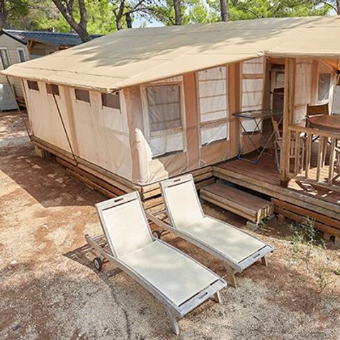 Safaritent 5 personen - Safaritent | 2 slaapkamers | 4/5 pers | 1 badkamer | Airconditioning