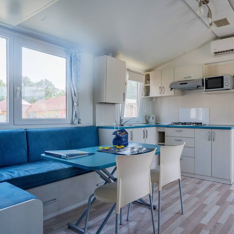Stacaravan 6 personen - Mobile-home | Comfort | 3 Slaapkamers | 6 Pers. | Verhoogd terras | Airconditioning