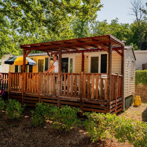 Stacaravan 6 personen - Mobile-home | Comfort | 3 Slaapkamers | 6 Pers. | Verhoogd terras | Airconditioning