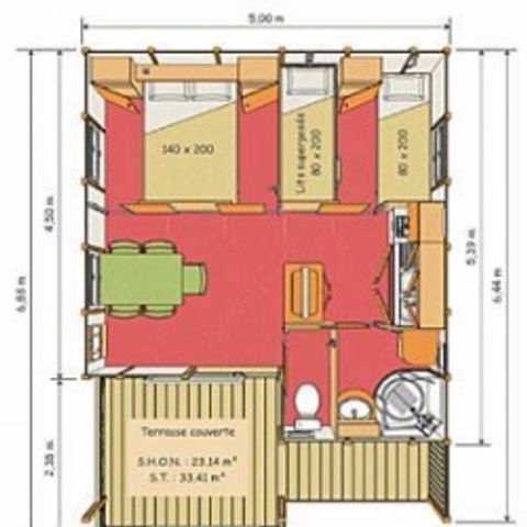 Chalet 5 personen - STANDAARD CLUB 5