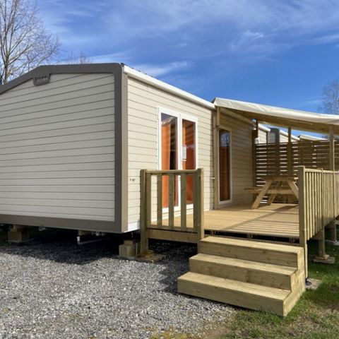 Stacaravan 5 personen - RIVIERA - 2 slaapkamers - TV