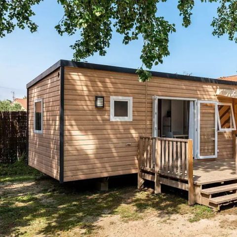 Stacaravan 6 personen - Mobile-home | Premium | 3 slaapkamers | 6 pers. | Verhoogd terras | 2 badkamers | Airconditioning.