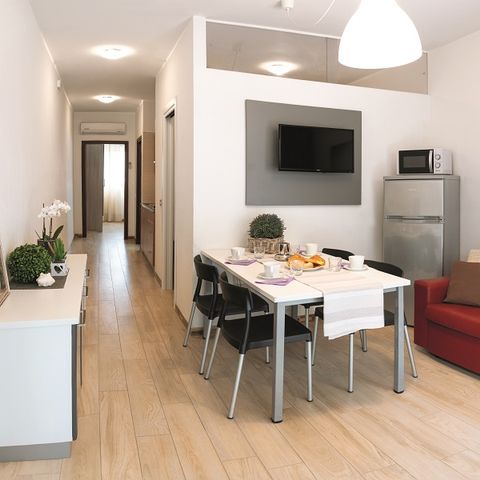 Appartement 4 personen - 2 slaapkamers + overdekt terras