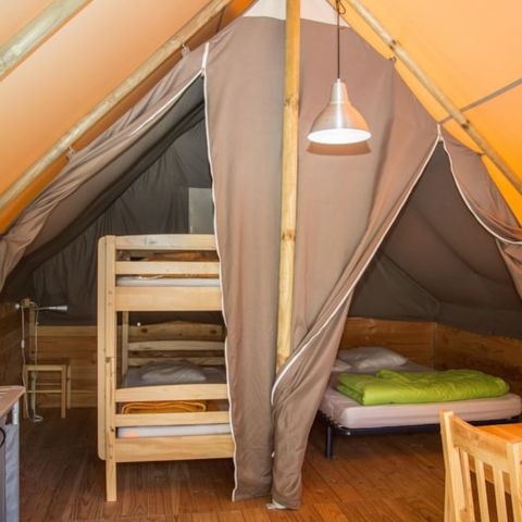 Glampingtent 4 personen - Amazonehut (zonder sanitair)