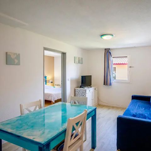 Studio 4 personen - met slaapgedeelte voor 4 personen