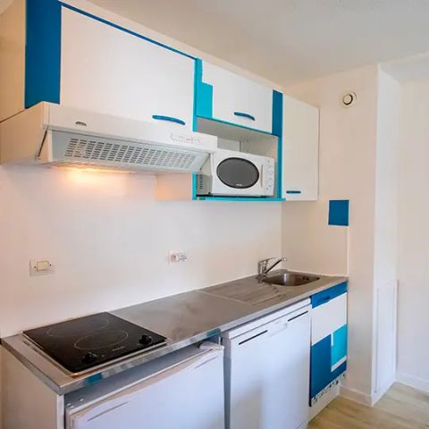 Studio 4 personen - met slaapgedeelte voor 4 personen