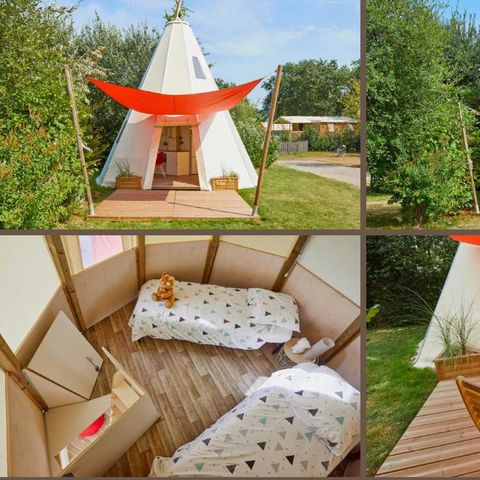 Uniek 5 personen - TIPI HOME 3bed 5pers - zonder badkamer - 34m2