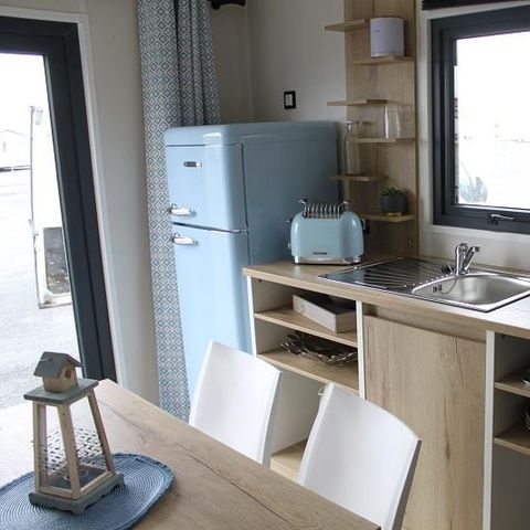 Stacaravan 5 personen - CABANE GLAMPING 2K - 5 pers - zonder sanitair - 22m2