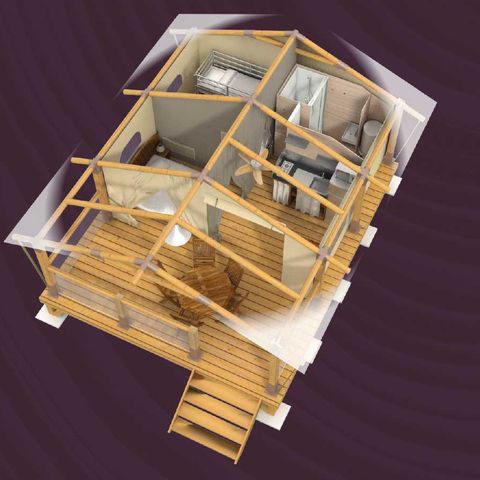 LODGE 5 personen - LODGE CONFORT CARLADES 2bed 4/5pers - 32m2