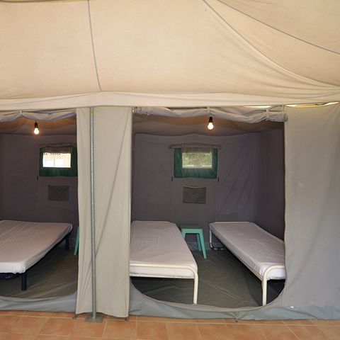 Glampingtent 4 personen - Caribisch gebied, zonder sanitaire voorzieningen