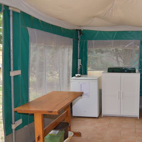 Glampingtent 4 personen - Caribisch gebied, zonder sanitaire voorzieningen