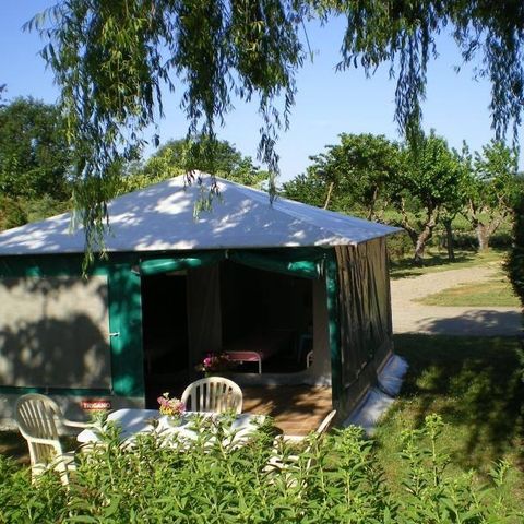 Glampingtent 4 personen - Caribisch gebied, zonder sanitaire voorzieningen