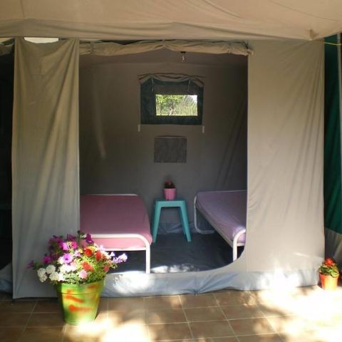 Glampingtent 4 personen - Caribisch gebied, zonder sanitaire voorzieningen