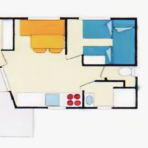 Bungalow 5 personen - Mobil