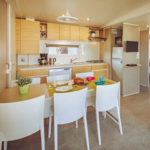 Stacaravan 7 personen - Premium Lounge met 3 slaapkamers