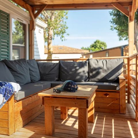 Stacaravan 6 personen - Comfort 3 slaapkamers Lounge