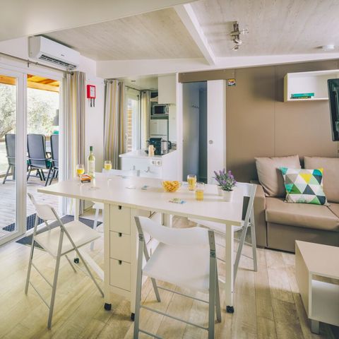 Stacaravan 7 personen - Supreme 3 slaapkamers Lounge Premium zone