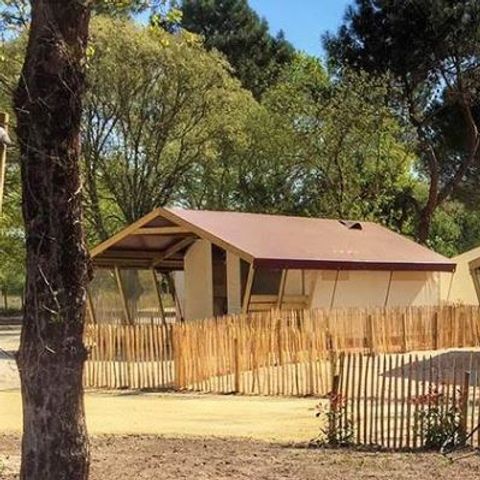 Tent 4 personen - Natuur Comfort 2 slaapkamers 30M2