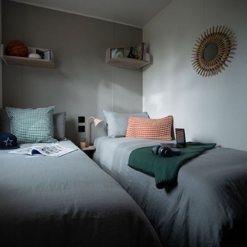 Stacaravan 6 personen - PRESTIGE TV 3 slaapkamers 31M2