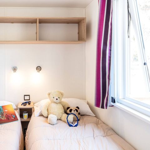 Stacaravan 6 personen - Comfort | 3 slaapkamers | 6 pers | Verhoogd terras | Airconditioning