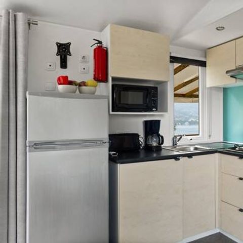 Stacaravan 6 personen - Stacaravan | Comfort | 3 Slaapkamers | 6 Pers | Verhoogd terras | Airconditioning | TV