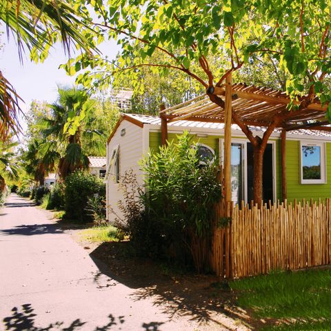 Stacaravan 6 personen - YUCATAN - 3 slaapkamers - TV - CLIM - PLANCHA