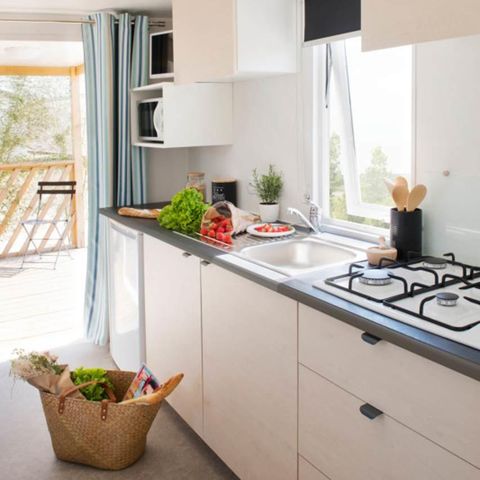 Stacaravan 4 personen - CANCUN - 2 Slaapkamers - ZONDAG