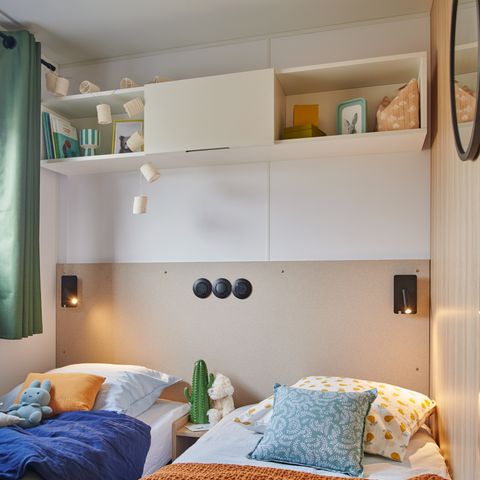 Stacaravan 4 personen - TULUM, LUXE - 2 Slaapkamers - ZONDAG