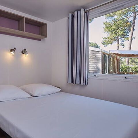 Stacaravan 6 personen - Mobile-home | Comfort | 2 slaapkamers | 4/6 Pers | Verhoogd terras | 2 badkamers | Airconditioning | TV