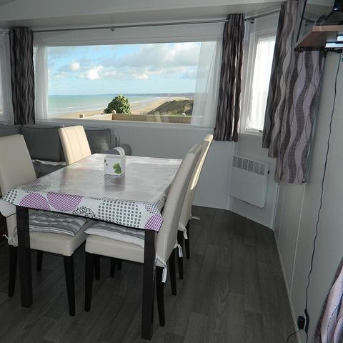 Stacaravan 4/6 personen - Premium 38 m² - 2 slaapkamers - Terras – uitzicht op zee