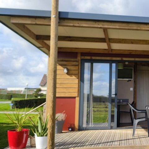 Chalet 4 personen - Premium Nature-chalet 20 m² (1 slaapkamer) + terras, 2/4 personen