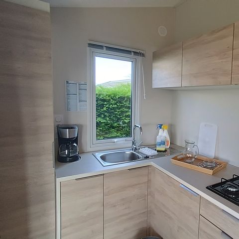 Stacaravan 2/4 personen - 20 m² - 1 slaapkamer - Terras