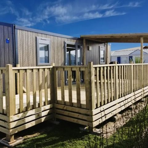 Stacaravan 6 personen - PMR Premium 31m² (2 kamers) + Terras