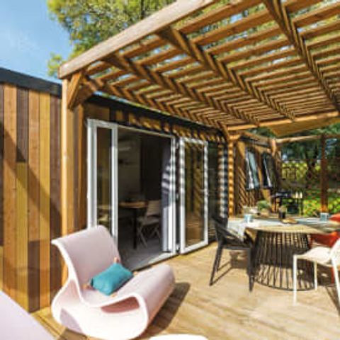 Stacaravan 6 personen - Cottage Mimosas 6p 3bed 2bad Clim Premium