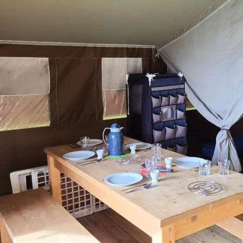 Safaritent 5 personen - Lodge 3 kamers 5 personen zonder sanitair