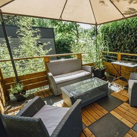 Stacaravan 4 personen - Loisir Prestige LUXE TAOS 40m² 40m² Loisir Prestige LUXE TAOS 40m² 40m² Loisir Prestige LUXE TAOS