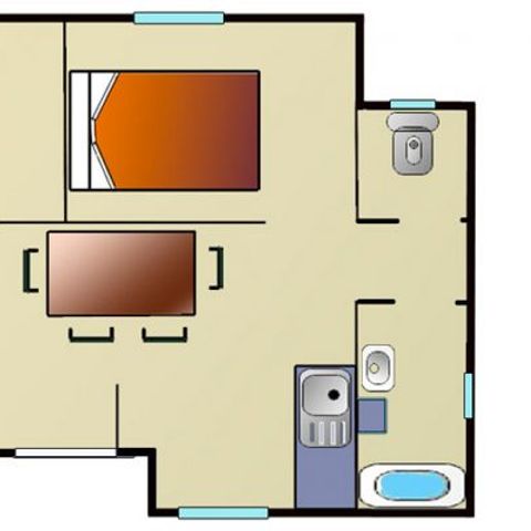 Bungalow 5 personen - Comfort
